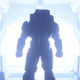 Master Chief stands in front of a blue light portal in Halo Infinite.
